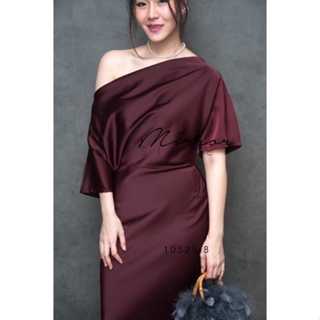 ELEGaNT S. FishTaiL DReSS••  เดรสยาวดีไซน์หรูหรา ใส่แล้วดูหุ่นดีที่หนึ่ง ช่วงบนเป็นดีเทลเสื้อคอกว้าง