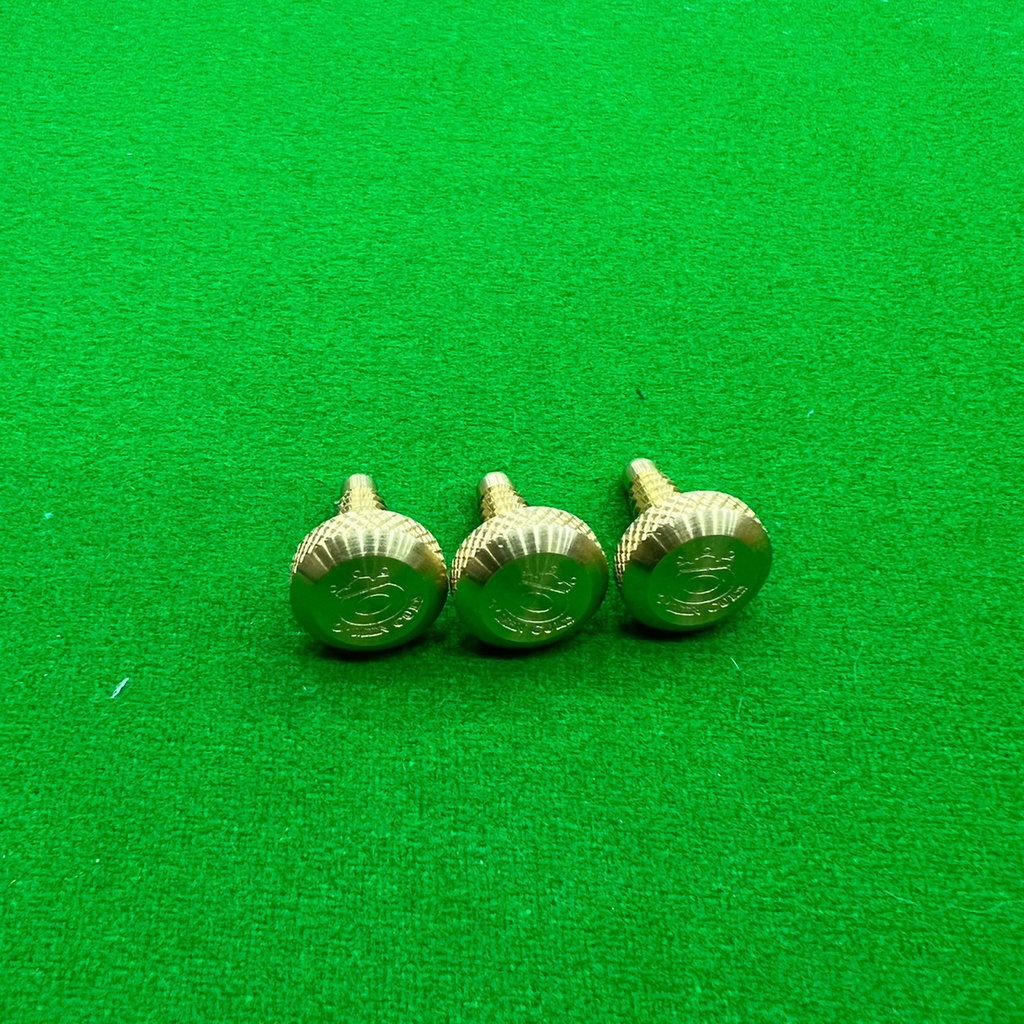 O'MIN CUES Brass Cue Shockproof - จุกกันกระแทกทองเหลือง8เหลี่ยมโอมีนคิวส์