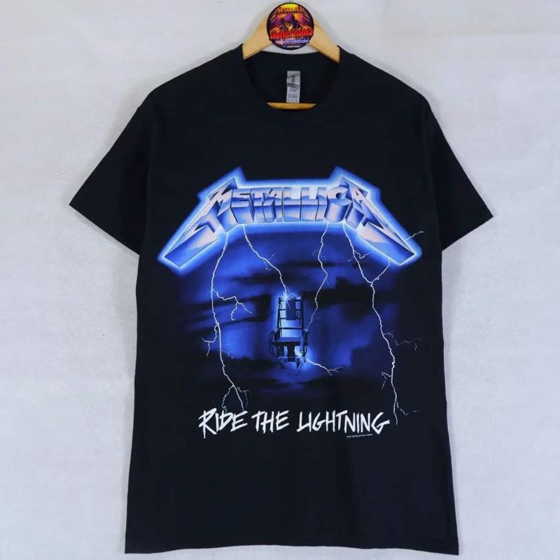 เสื้อวงลิขสิทธิ์แท้ " Metallica ลาย Ride The Lightning"