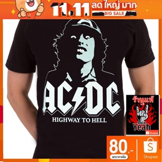 เสื้อวง Ac/Dc เสื้อยืดลาย acdc เอซี/ดีซี เสื้อยืดผู้ชาย Rock เสื้อวินเทจ RCM1572