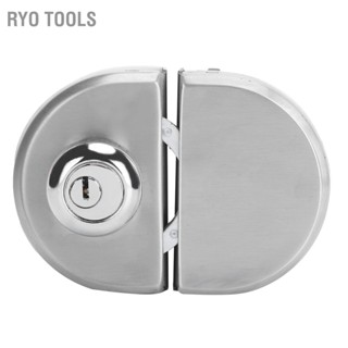 Ryo Tools บานเลื่อนประตูกระจก สเตนเลส หนา 10‐12 มม. พร้อมกุญแจ 3 ดอก สําหรับบ้าน