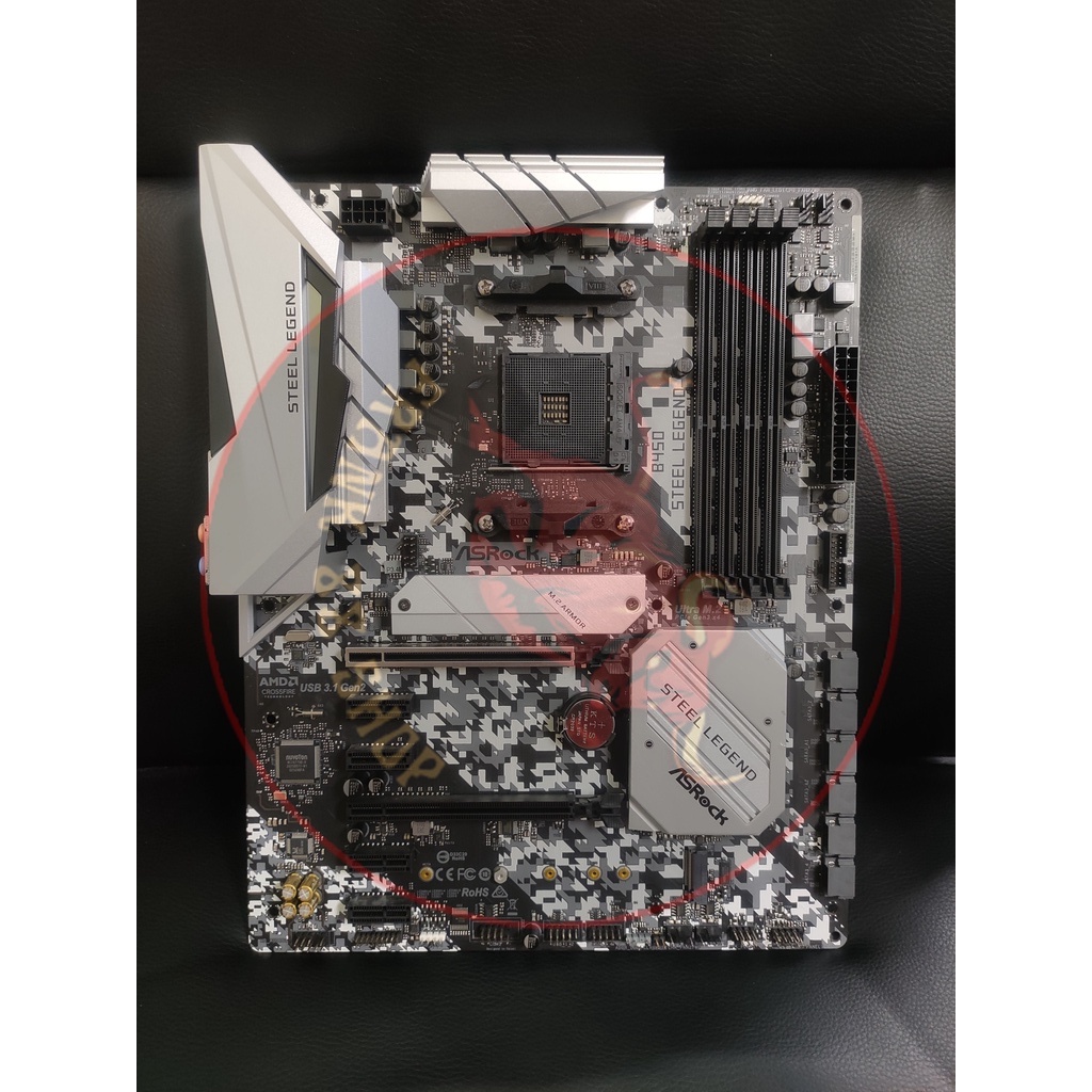 Asrock B450 steel legend (มือสองสภาพดีเยี่ยม)ครบกล่อง