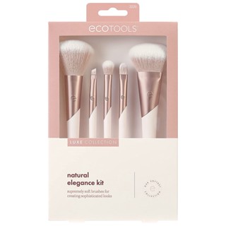 [ของแท้ 100%] ECOTOOLS LUXE COLLECTION NATURAL ELEGANCE KIT SUPREMELY SOFT BRUSHES FOR SOPHISTICATED LOOKS