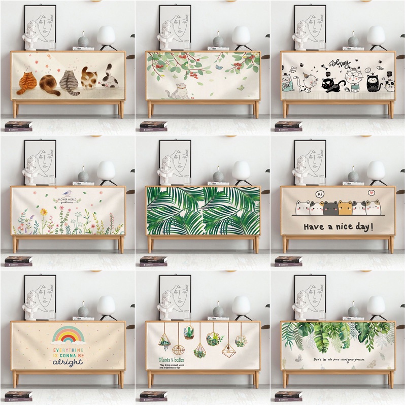 อุปกรณ์ ตกแต่งบ้าน Ins ม่านตู้ ผ้าม่าน ฟรีรู ตู้เสื้อผ้า ป้องกัน ผ้าม่าน ห้องครัว ตู้ ป้องกันฝุ่น - หลักฐาน และกันน้ํา ด้วยตนเอง - ตะขอ และห่วง หน้ากาก ผ้าม่าน ตู้เสื้อผ้า ราคาถูก