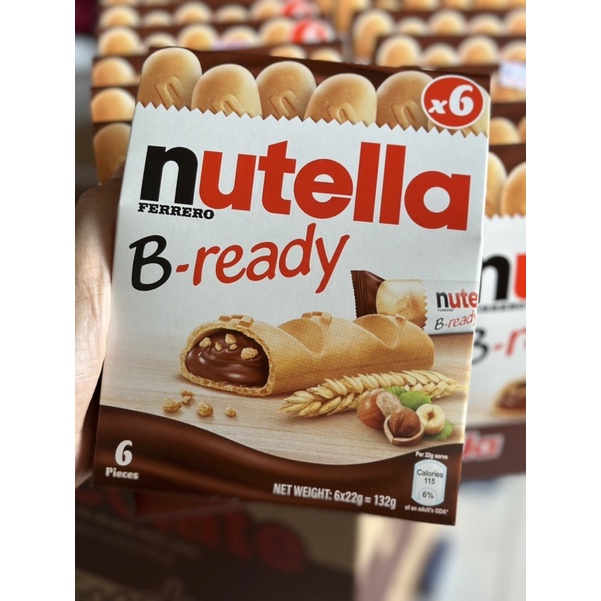 Nutella B-ready แบบกล่อง 6 ชิ้น