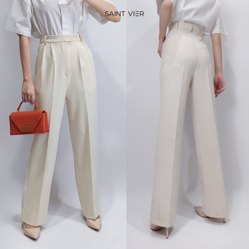 SAINT VIER Capsule - Vienna High เอว Tailored Pants | กางเกงผู้หญิง