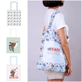 #ถุงผ้า #กระเป๋าผ้ารักษ์โลก 🌎 Shopping bag We Bare Bears ลิขสิทธิ์แท้ 💯 ถุงพลาสติกทำให้โลกร้อน หันมาใช้ถุงผ้ากันดีกว่า