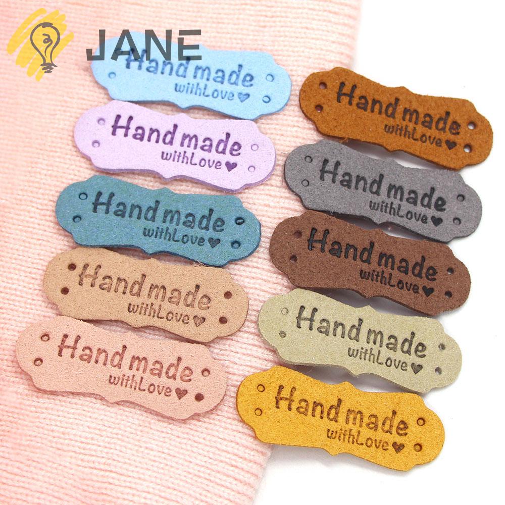 Jane ป้ายฉลาก DIY อุปกรณ์เสริม สําหรับเย็บผ้า หมวก กระเป๋า 20 ชิ้น