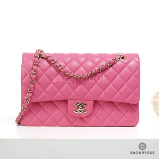 CHANEL CLASSIC 10 HOTPINK CAVIAR GHW