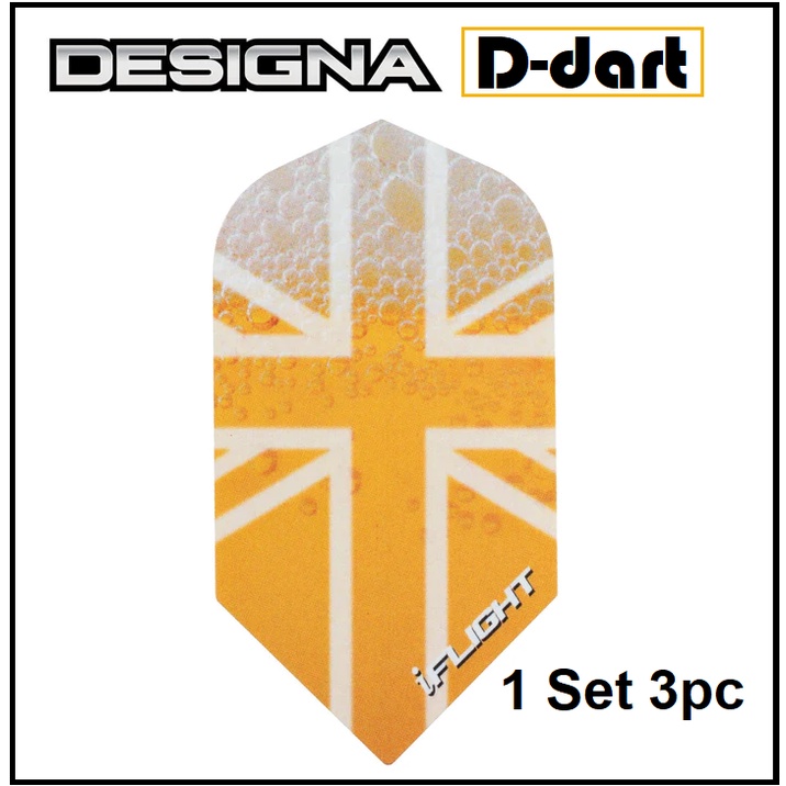 Designa Dart Flights - Slim iFlight Extra Strong Union Jack (SAYAP ARROW)
