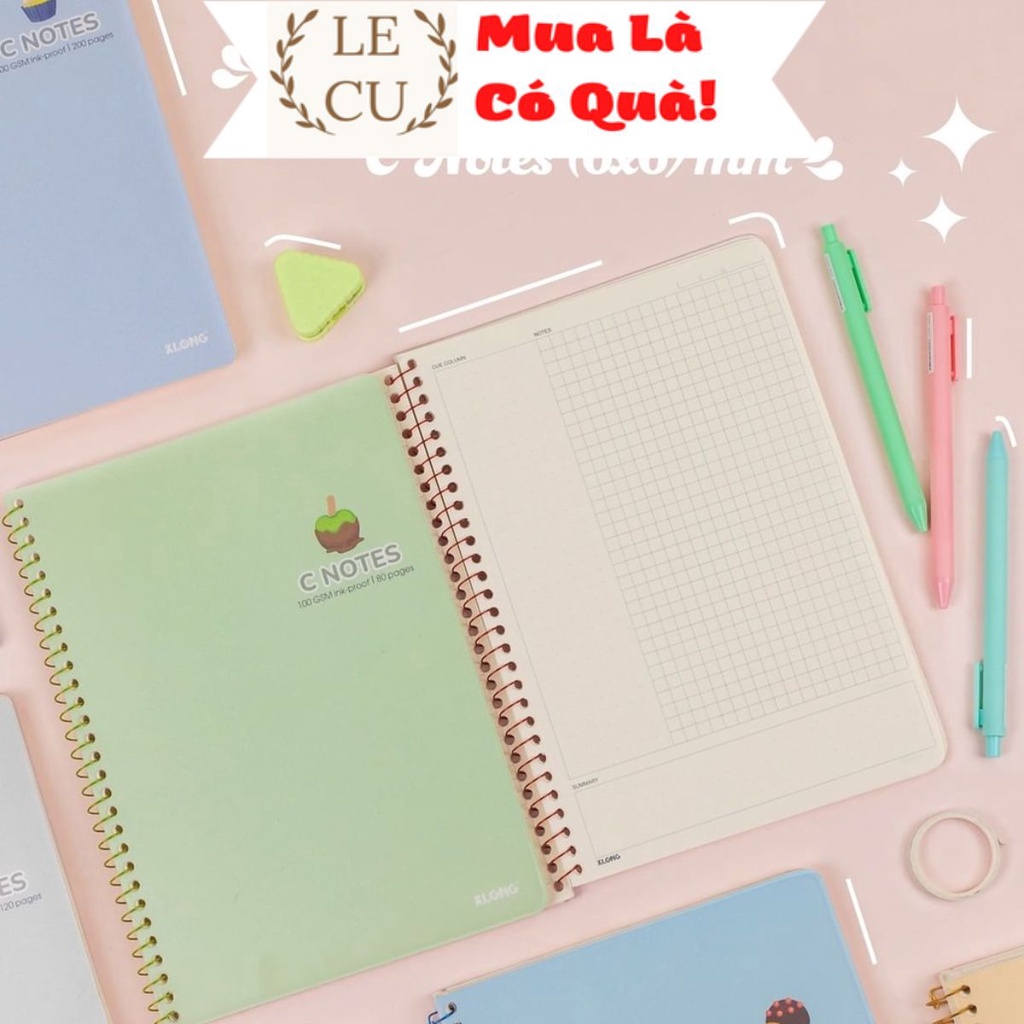 (Combo of 5 เล่ม) สมุดบันทึก Single lx B5 Klong C Notes (6x6)mm - 80 หน้า; MS: 586