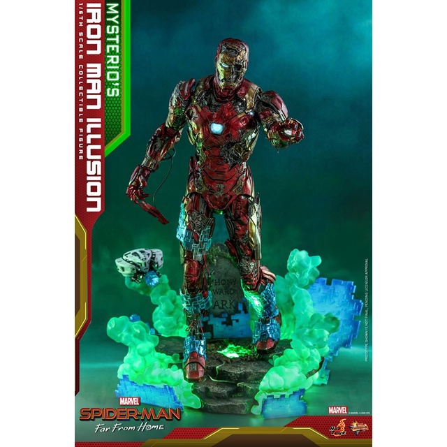🚚 สินค้าพร้อมส่ง  Hot Toys MMS580 1/6 Spider-Man: Far From Home - Mysterio’s Iron Man Illusion