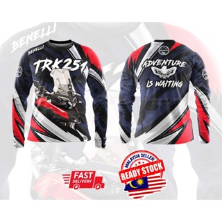 [พร้อมส่ง] Benelli TRK 251 เสื้อยืดลําลอง แขนสั้น คอกลม พิมพ์ลาย Weekend Ride Convoy Jersey ทรงหลวม สําหรับผู้ชาย และเด็กผู้หญิง