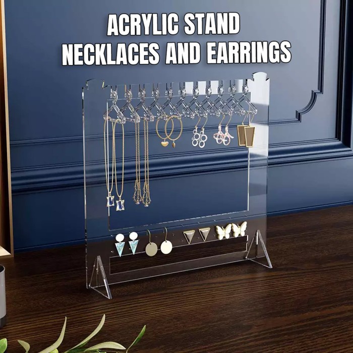 ACRYLIC ต่างหู DISPLAY STAND - ACRYLIC สร้อยคอ DISPLAY HOLDER Rack