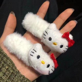 Cartoon Cartoon Hairpin Girls New Autumn and Winter Milk White Cute Japanese KT Cat Bb Clip Joker Mao Mao Soft Hairpin Cute Clip Hair Accessories Women