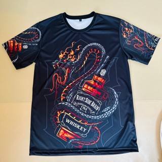 เสื้อยืดลาย WHISKEY สีดำลายใหม่สุดเท่