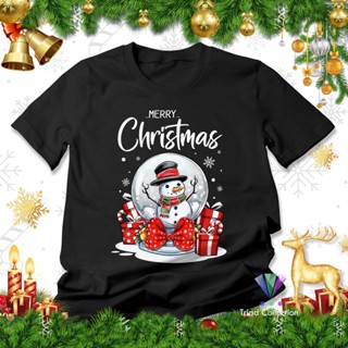 เสื้อยืด ลาย Merry Christmas | ตุ๊กตาหิมะ ของขวัญวันคริสต์มาส A3015 | เสื้อยืด สําหรับผู้ใหญ่ ผู้ชาย และผู้หญิง | เสื้อผ้าคริสต์มาส คริสเตียน วิญญาณ