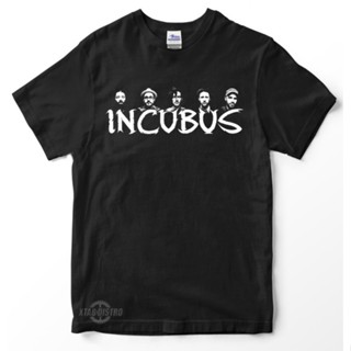 เสื้อยืดแขนสั้น พิมพ์ลายโลโก้ incubus พรีเมี่ยม