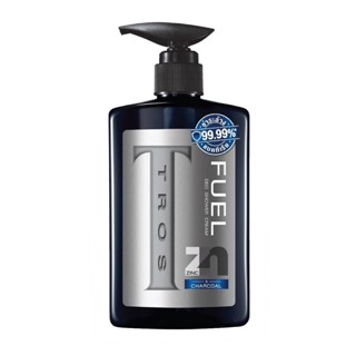 TROS Fuel Deo Shower Cream 450 ml ทรอสครีมอาบน้ำสูตรซิงค์แอนด์ชาโคล 450มล.