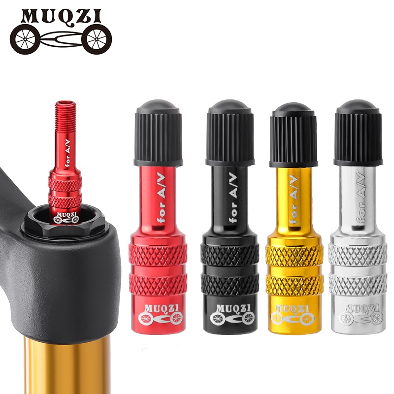 Muqzi จักรยานส้อม Schrader วาล์วอะแดปเตอร์ MTB จักรยาน Air ส้อม Inflatable วาล์วอะแดปเตอร์