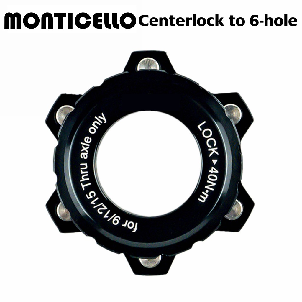 Monticello CP OTR20 Center Lock Adaptor แปลง Center Lock Hubs เพื่อ Fit 6 Bolts Standard Disc Rotor