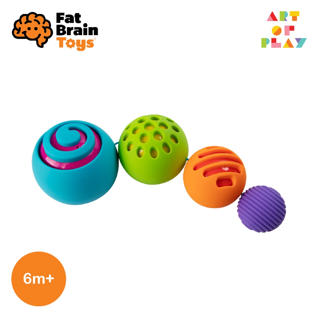 ของเล่นเด็กอายุ 6 เดือนขึ้นไป - OombeeBall ลูกบอล Sensory Toy ฝึกทักษะและพัฒนาการจาก Fat Brain Toys