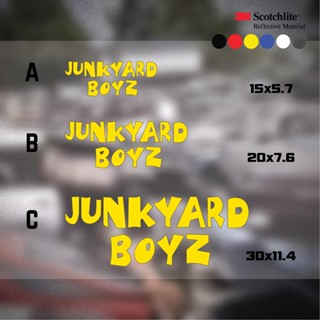 สติกเกอร์Junkyard boyz ใจเกเร แต่งรถยนต์ มอเตอร์ไซค์ งานตัดไดคัท สะท้อนแสง3M