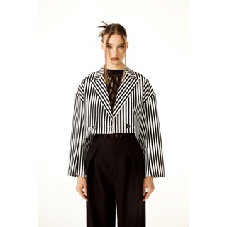 The SRT X8 Stripe Crop Blazer (TJK131)