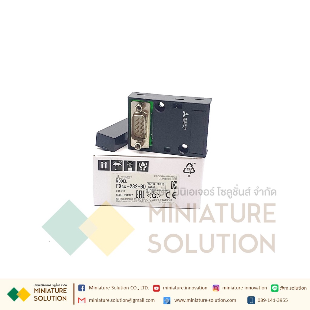 การ์ดขยาย FX3G PLC MITSUBISHI FX3G-232-BD, FX3G-422-BD, FX3G-485-BD