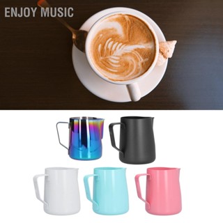 BEnjoy Music เหยือกตีฟองนม สเตนเลส แบบหนา 600 มล. สําหรับบ้าน