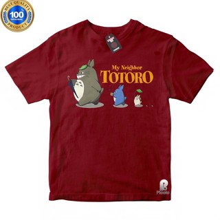 เสื้อยืด ผ้าฝ้าย พิมพ์ลาย Totoro UNISEX สําหรับเด็ก (ฟรีชื่อ)