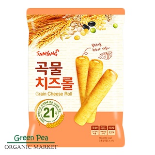 *หมด*Samyang ซัมยัง ธัญพืชอบกรอบ สอดไส้ครีม รสชีส Grain Cheese Roll 80g. กรอบ อร่อย หอมชีส