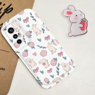 เคสโทรศัพท์มือถือ ป้องกันเลนส์ กันกระแทก ลายแพนด้า กระต่าย สําหรับ vivo X70 X70t