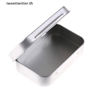 Tweet กล่องโลหะดีบุก ขนาด 95*60*20 มม. สําหรับใส่เหรียญ ลูกอม กุญแจ