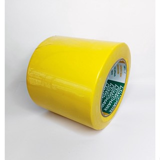 KINGHAWK เทปตีเส้นพื้น PVC FLOOR MASKING TAPE 4นิ้ว 96mm x 33mtr สีเหลือง