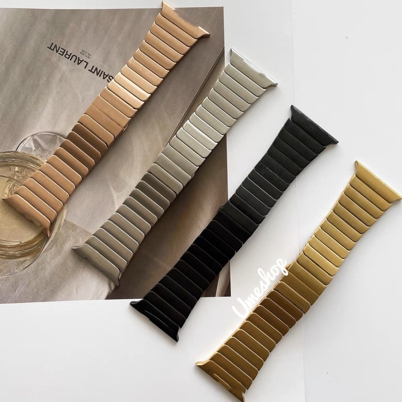 เหลี่ยม สายสําหรับ iwatch สายนาฬิกา ปรับได้ 41/40/44/45/46/49mm watch se11/10/8/9/7/6/5/4/3/2/1/S/E สาย นาฬิกา เหลี่ยม