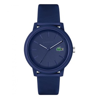 LACOSTE 12.12 รุ่น LC2011172 นาฬิกาข้อมือผู้ชาย สายซิลิโคน สีน้ำเงิน หน้าปัด 42 มม.