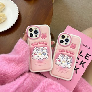 เคสโทรศัพท์มือถือ ลายกระต่าย สามมิติ สําหรับ iPhone 14ProMax 13 11 12 ProMax