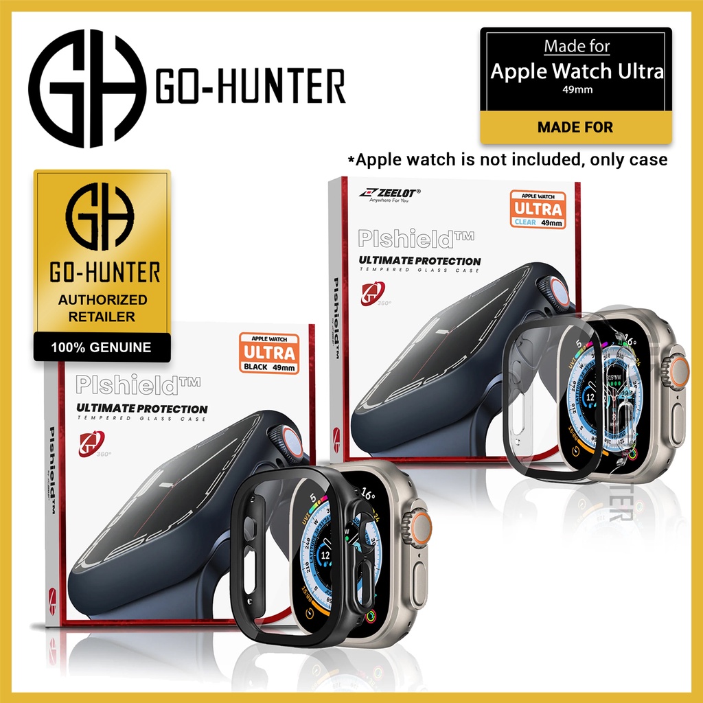ZEELOT Pishield 2-in-1 เคสสําหรับ Apple Watch Ultra 49 มม. พร้อมกระจกนิรภัยในตัว