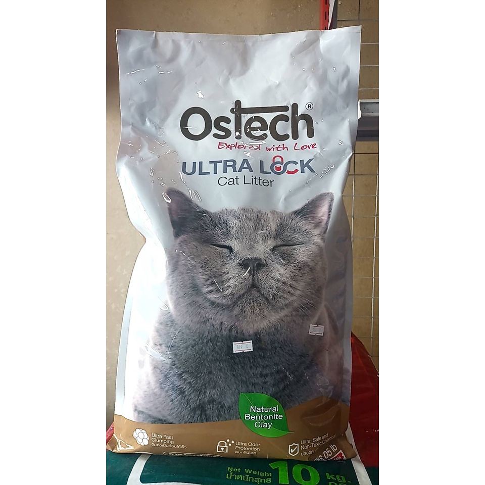 ทรายแมวออสเทค Ostech ULTRA LOCK Cat Litter 12 Kg