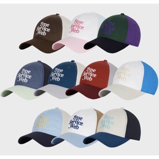 🇰🇷 พรี Typeservice Web Color Block Cap