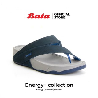 [Best Seller]  Bata  Energy+ รองเท้าเพื่อสุขภาพ รองเท้าแตะลำลอง รองเท้าใส่สบาย รองเท้าแฟชั่น รองเท้าฮิต สีน้ำเงิน สำหรับผู้ชาย รหัส 8719342