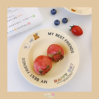 [พร้อมส่ง] 🐻 Ceramic Bear plate จานเซรามิค จานหมี จานน่ารัก