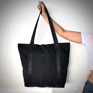 กระเป๋าผ้าแคนวาส ใบใหญ่ มีช่องใส่ของด้านหน้า