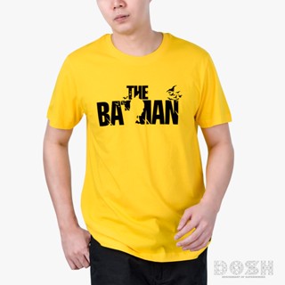 DOSH:MENS T-SHIRTSเสื้อยืด คอกลม แขนสั้นผู้ชาย สีเหลือง ลิขสิทธิ์พิมพ์ลายBATMAN รุ่น9DBMT5268-YE