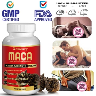 Maca Root Capsules - 7 in 1 Equiv. 8050 mg - ผสมกับ Ashwagandha Root, Ginseng Root, Tribulus &amp; More