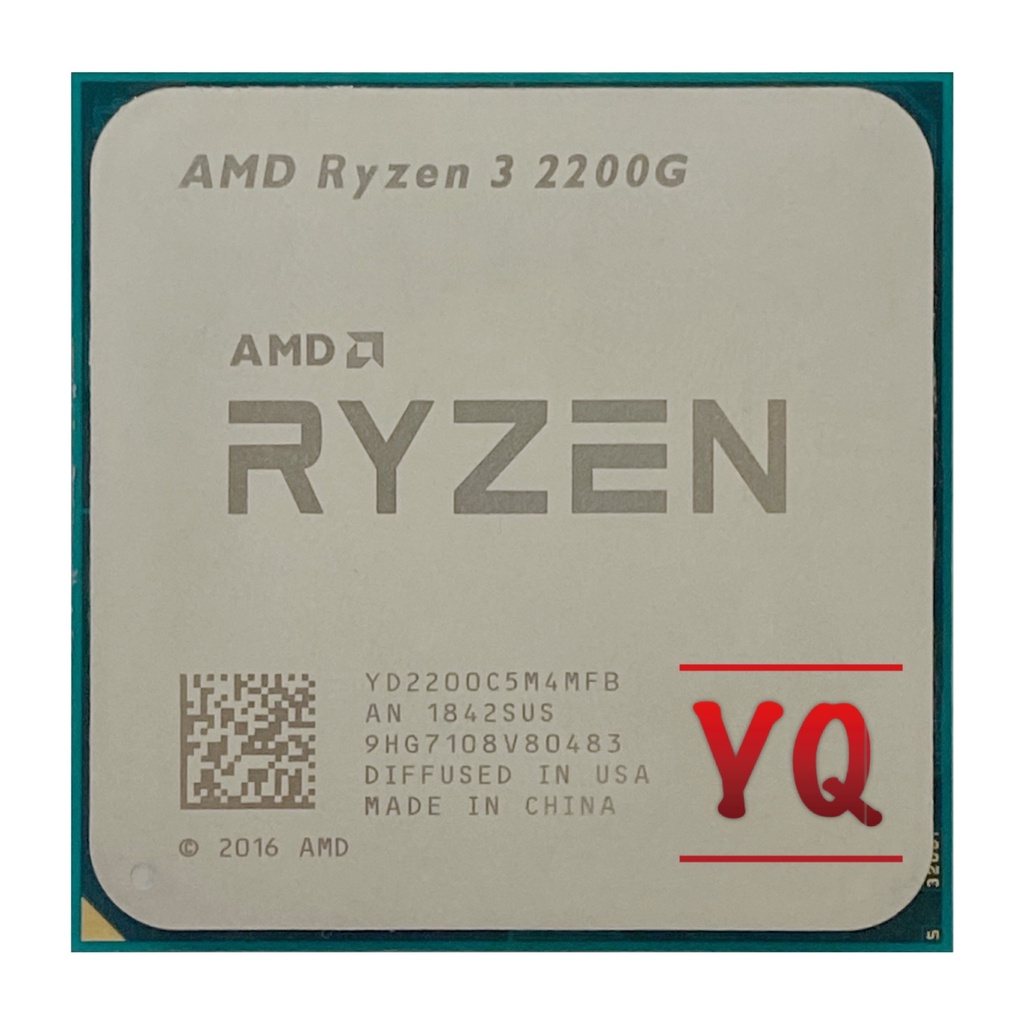 AMD Ryzen 3 2200G R3 2200G 3.5 GHz Quad-Core Quad-Thread CPU Processor ...