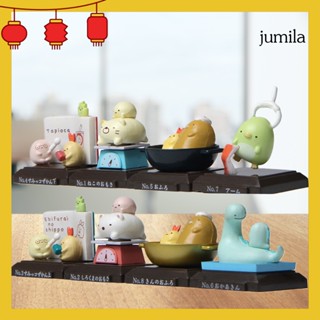 Jumila ชุดโมเดลของเล่น Sumikkogurashi ขนาดเล็ก สไตล์ญี่ปุ่น สําหรับตกแต่งโต๊ะ เก็บสะสม 8 ชิ้น