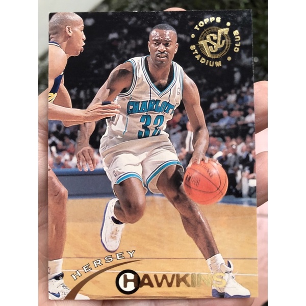 Hersey HAWKINS NBA TOPPS STADIUM CLUB 1995