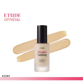 ETUDE (NEW) Double Lasting Foundation SPF35/PA++ (30 g) #23W1 Honey Sand อีทูดี้ รองพื้นเนื้อแมตต์